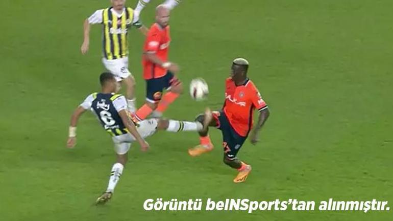 Fenerbahçe-Başakşehir maçında tartışmalı pozisyon: Ya elle oynama olmasaydı? Sarı kartta faul bile yok