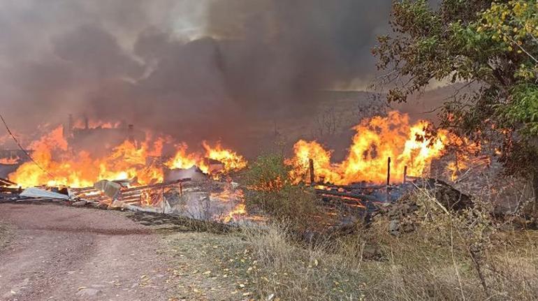 Kastamonu'da büyük yangın! 40 ev ve ahır alevlere teslim oldu