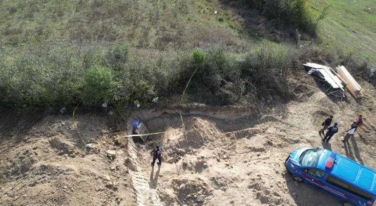 Villa inşaatı kazısında bulunan mezar için çalışmalar başladı