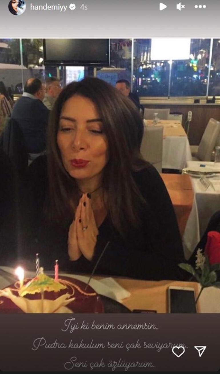 Hande Erçel'in anne özlemi! 'Pudra kokulum, seni çok seviyorum'