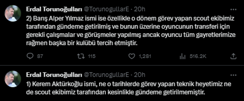 Barış Alper Yılmaz ezeli rakibin kapısından döndü! 'Tüm gayretlerimize rağmen Galatasaray'ı seçti'