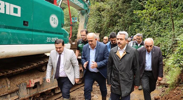 Rize'ye metrekareye 200 kilogramın üzerinde yağış düştü!