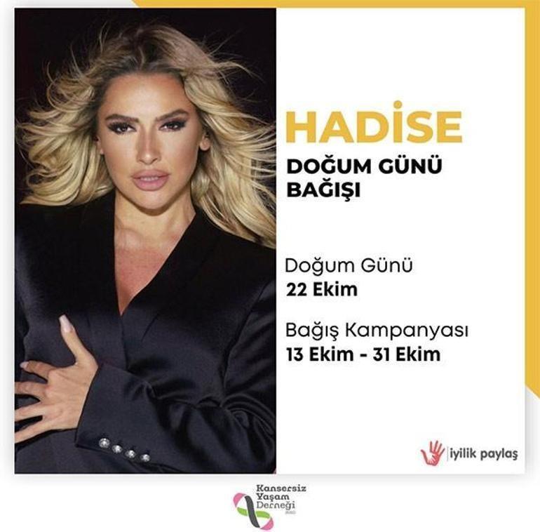 Hadise'den doğum günü mesajı: Bu yıl sadece mutluluktan ağlayacağım!