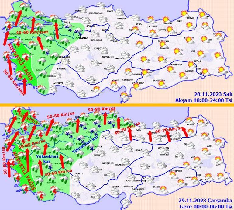 Son dakika... Meteoroloji ve AKOM'dan yeni uyarı! Bu akşam saatlerine dikkat: Sağanak, fırtına, lodos ve kar