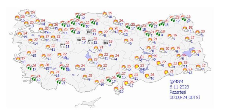 Meteoroloji saat vererek duyurdu! Kuvvetli yağış uyarısı: O ile dikkat