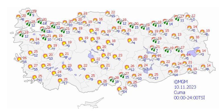 Meteoroloji saat vererek duyurdu! Kuvvetli yağış uyarısı: O ile dikkat