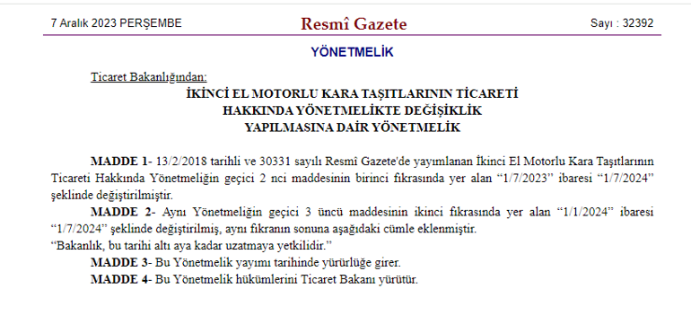 Araç alacaklar dikkat: 6 ay ve 6 bin kilometre sınırı uzatıldı