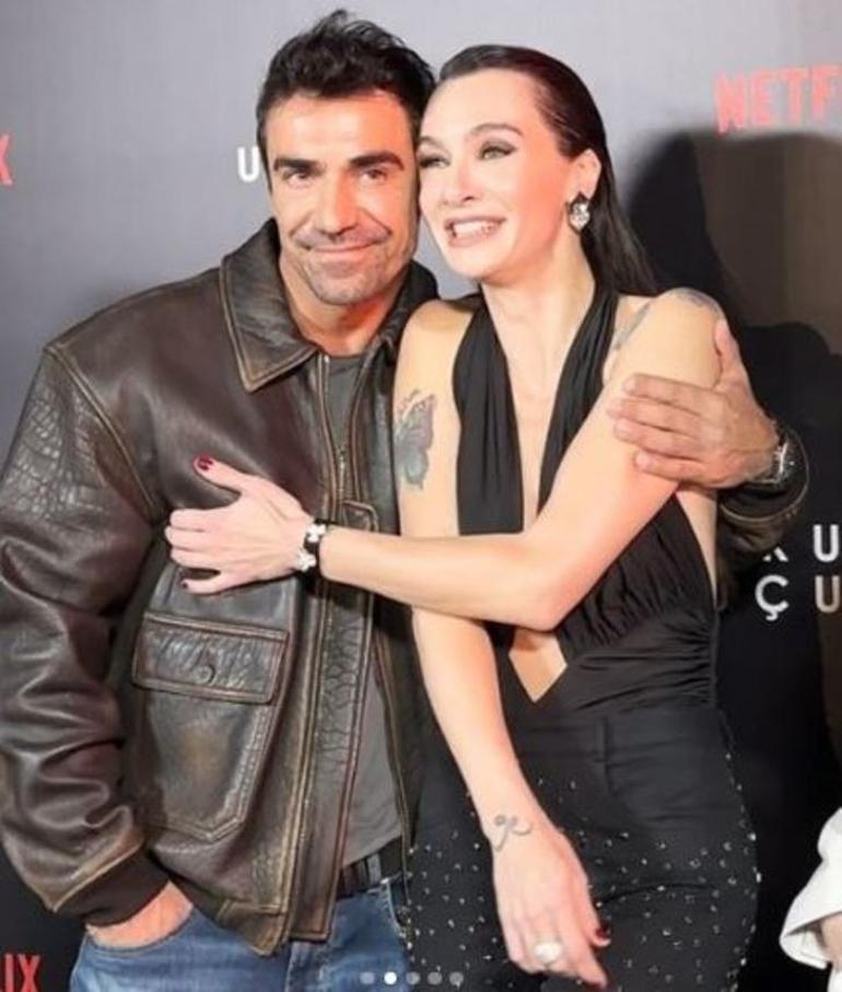 İbrahim Çelikkol, Birce Akalay'ın omzundan öptü!