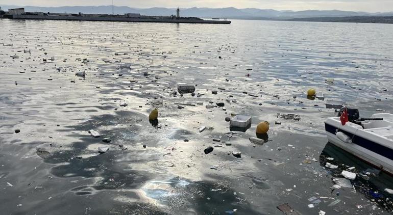 Sinop'ta denizi gören gözlerine inanamadı! Her yer çöple duldu