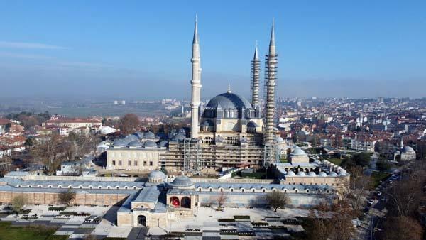 Restorasyondaki Selimiye Camisi'nde son durum