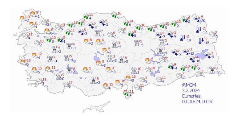 Meteoroloji haritayı güncelledi! Hafta sonundan itibaren değişiyor