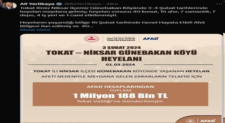 Korkunç olay! Heyelanlar Tokat'ta köyü ikiye ayırdı