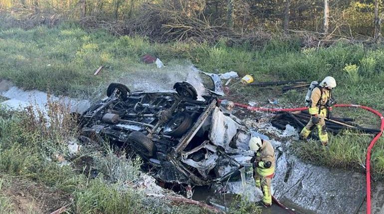 Kanala düştü alev alev yanmaya başladı: 2 yaralı